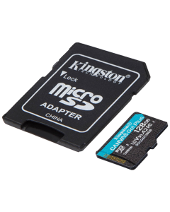 Карта пам'яті MicroSD Kingston Convas Go Plus 128Gb Class 10 +адаптер