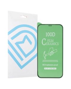 Защитное стекло для iPhone 12 Pro Max DM 9D Ceramics Черное (Black)