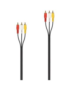 Аудио переходник 3 RCA — 3 RCA (Тюльпаны)