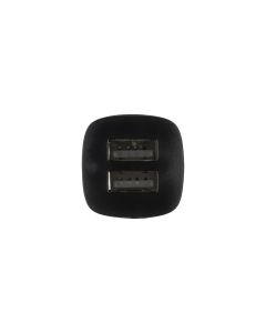 Автомобільний зарядний пристрій XO TZ10 2.4A/2USB + кабель Type-C Чорний (Black)