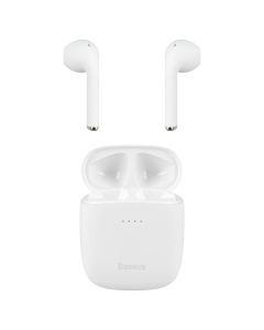 Бездротові навушники вкладиші Baseus W04 Білі (White)
