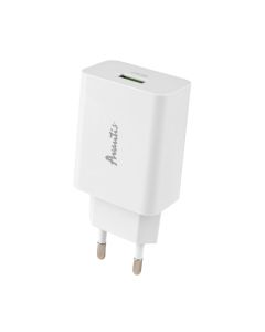 Зарядний пристрій Avantis A425 QC3.0 1USB 3.0A/18W + кабель Micro-USB Білий (White)