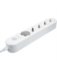 Мережевий фільтр Gelius G-Power GP-PS-001 (4 - 220V/4 USB ports 3.4A) 2м Білий (White)