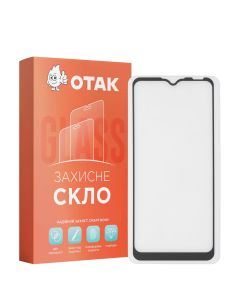 Защитное стекло для ZTE A51/A71 3D Черное (Black)