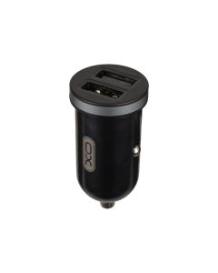 Автомобільний зарядний пристрій XO CC18 2.1A/2 USB Чорний (Black)