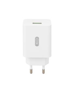 Зарядний пристрій XO L36 18W/1USB + кабель Micro-USB Білий (White)