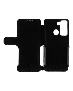 Чехол кейс для TECNO Camon 18P Status Case Магнит Черный (Black)
