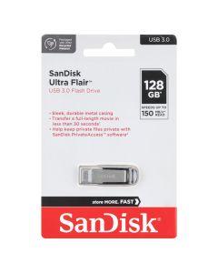 USB флешка SanDisk Ultra Flair USB 3.0 128Гб Чёрная (Black)