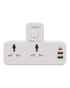 Мережевий фільтр LDNIO SC2311 2 USB + 1 Type-C Білий (White)