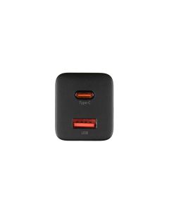 Зарядний пристрій Baseus Super Si Pro Quick Charger Type-C + USB 30W Чорний (Black)