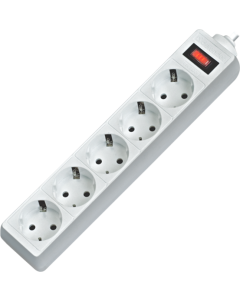 Мережевий фільтр Defender ES 5 розеток 3 метра Білий (White)