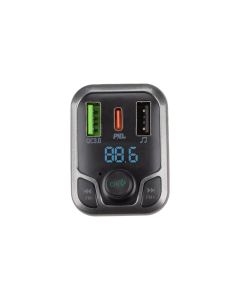 Fm-Модулятор Borofone BC38 Flash Energy PD20W+QC3.0 Bluetooth Чорний (Black)