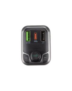 Fm-Модулятор Borofone BC38 Flash Energy PD20W+QC3.0 Bluetooth Чорний (Black)