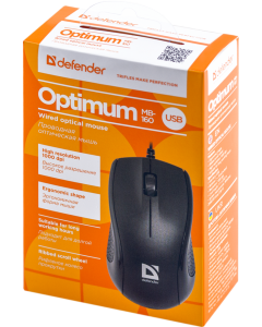 Миша Defender Optimum MB-160 Чорна (Black)
