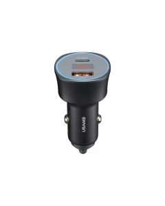 Автомобільний зарядний пристрій Usams CC146 USB-A/USB-C QC&DP3.0 95W 3A Чорний (Black)