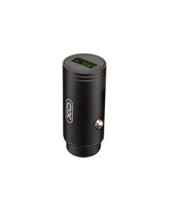 Автомобільний зарядний пристрій XO CC39 single USB QC3.0 18W 3A Чорний (Black)