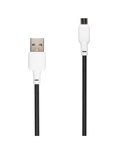 USB кабель Gelius Full Silicon GP-UCN001M Micro USB Чорний (Black)