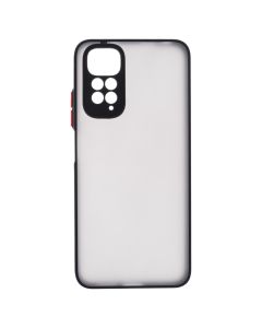 Чехол накладка для Xiaomi Redmi Note 11 Frame (Matte PCTPU) MakeFuture Черный (Black)