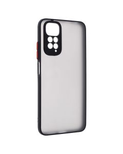 Чехол накладка для Xiaomi Redmi Note 11 Frame (Matte PCTPU) MakeFuture Черный (Black)