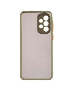 Чехол накладка для Samsung A33 Frame (Matte PCTPU) MakeFuture Зелёная (Green)