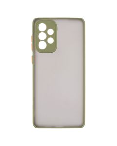 Чехол накладка для Samsung A73 Frame (Матовый PCTPU) MakeFuture Зелёный