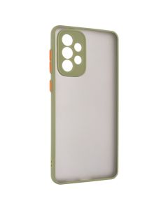 Чехол накладка для Samsung A73 Frame (Матовый PCTPU) MakeFuture Зелёный