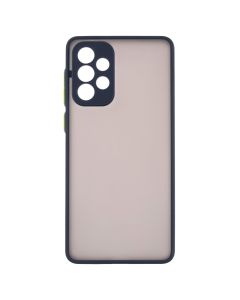 Чехол накладка для Samsung A73 Frame (Матовый PCTPU) MakeFuture Синий