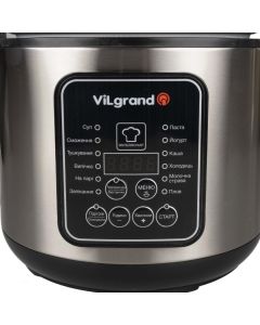 Мультиварка ViLgrand VMC1255 Чорна Срібна (Black Silver)