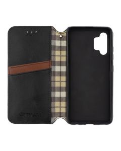 Чехол кейс для Samsung A32 GETMAN Cubic Черный (Black)