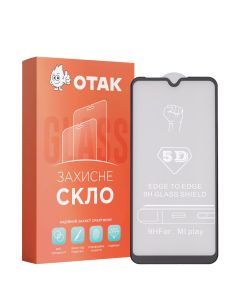 Защитное стекло для Xiaomi MI Play 3D Черное (Black) KP