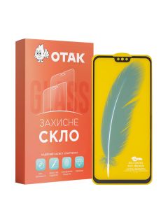 Захисне скло для Huawei Y9 2019 3D Чорне (Black)