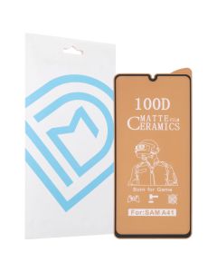 Захисне скло для Samsung A41 DM Ceramic Matte Чорне (Black)