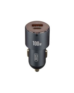 Автомобільний зарядний пристрій XO CC47 Shared USB-A/USB-C QC&PD3.0 100W 3A Срібний (Silver)
