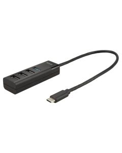 USB хаб Hoco HB25 4в1 Type-C to 1USB 3.0 + 3USB 2.0 Чорний (Black)