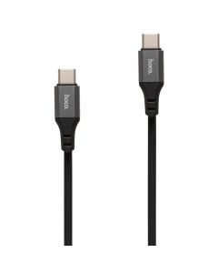 USB-кабель Hoco X86 Spear Silicone Type-C к Type-C Черный (Black)