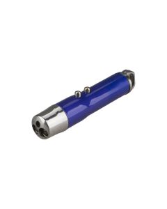 Ліхтарик брелок з лазером 2 в 1 9618-2 3 ультрафіолет Синій (Blue)