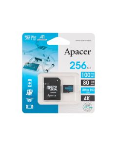 Карта пам'яті MicroSD Apacer 256Gb UHS-1 U3 Class 10 + адаптер