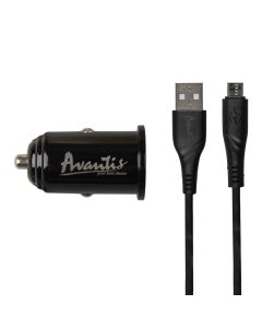 Автомобільний зарядний пристрій Avantis A915 QC 3.0 18W 3A + кабель Micro-USB Чорний (Black)