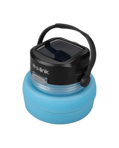 Ліхтарик S-link SL-F187 3 SMD LED 1200mAh Rechargeable Solar Panel Чорний Синій (Black Blue)