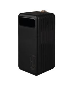 PowerBank 80000 mAh PowerWay TX80 LCD Чорний (Black)