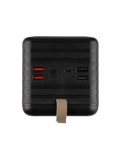 PowerBank 80000 mAh PowerWay TX80 LCD Чорний (Black)