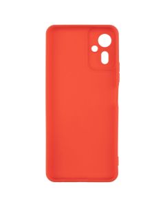 Чехол-накладка для TECNO Camon 19 NEO оригинальный мягкий на ощупь красный (Red)