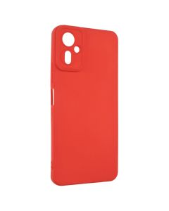 Чехол-накладка для TECNO Camon 19 NEO оригинальный мягкий на ощупь красный (Red)