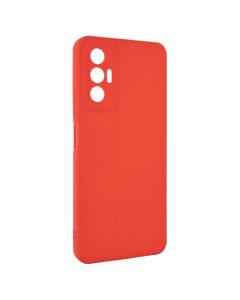 Чехол накладка для TECNO Pova 3 Original Soft-touch Красный (Red)