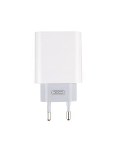 Зарядное устройство XO L64 QC+PD 20W/USB+USB-C + кабель Type-C to Type-C Белый (White)