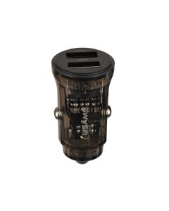 Автомобільний зарядний пристрій Usams C31 Mini 2 USB 3A Прозорий (Transparent)
