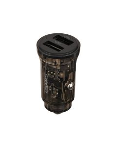 Автомобільний зарядний пристрій Usams C31 Mini 2 USB 3A Прозорий (Transparent)