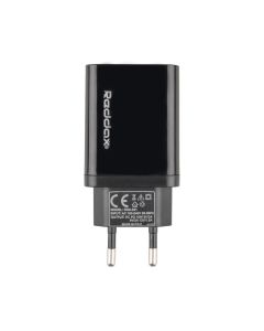 Зарядний пристрій Reddax RDX-031 1USB/1Type-C 3A + кабель Type-C Чорний (Black)