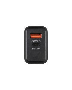 Зарядний пристрій Reddax RDX-031 1USB/1Type-C 3A Чорний (Black)