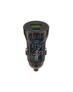 Автомобильное зарядное устройство Hoco Z47A PD30W + QC3.0 Прозрачный (Прозрачный)